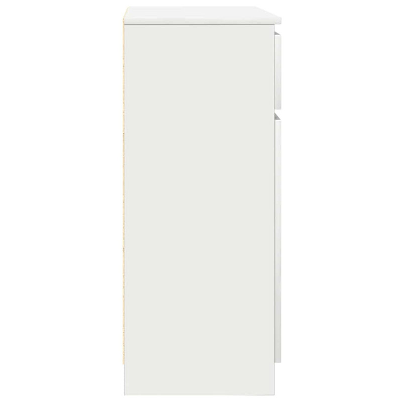 Sideboard With Drawer 71X35x84 Cm Engineered Wood, White