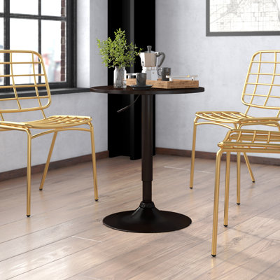 Liubomir Round Metal Base Dining Table