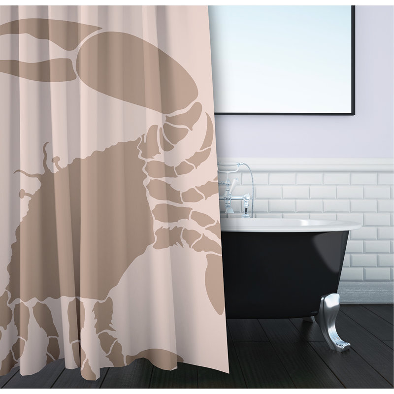 Rideau de douche simple, Mauve