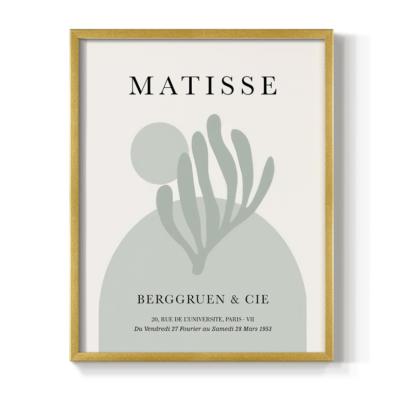 Matisse CL XXIV, reproduction encadrée - bois massif, H 10 po x l 8 po