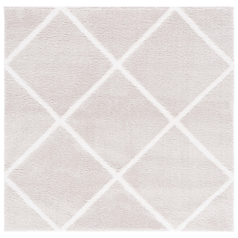 Tahoe Shag Performance Geometric Rug, Square 6'7"