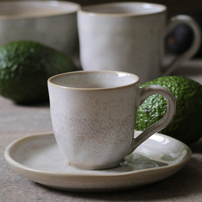 Latte Stoneware Coffee Cup