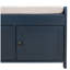 Banc de rangement avec 3 portes en forme de volet, banc à chaussures avec coussin amovible et espace de rangement caché-760523482