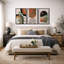 «Mid Century Modern Boho», Southwestern Desert Jungle-73721018-73721020