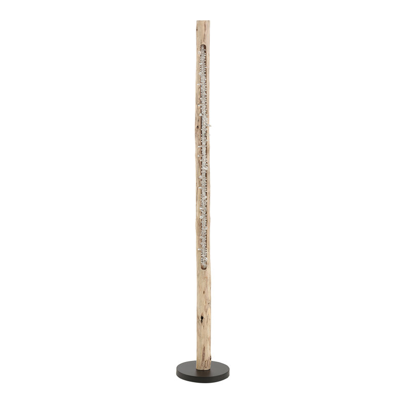Luthersville 151cm Brown LED Column Floor Lamp