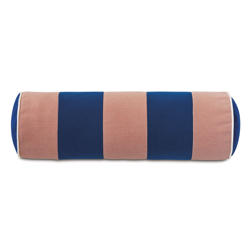 Housse et insert de traversin d'extérieur Alameda, Porche mousse / bleu sarcelle printanier
