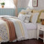 Ensemble d'édredon 9 pièces en percale de coton jaune grand-127671433-127671431