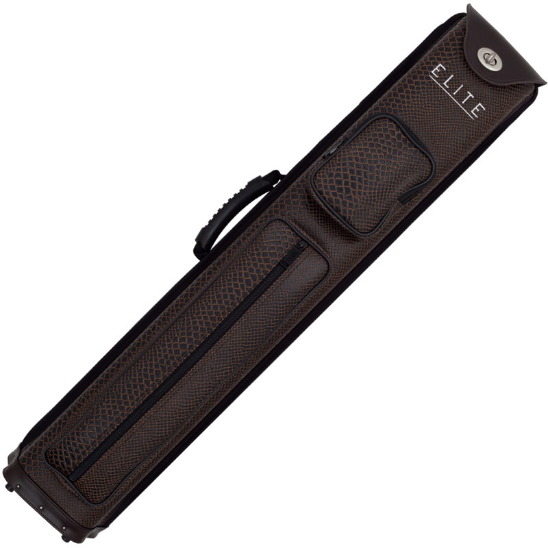 Elite 3 Butts and 5 Shafts Vinyl Pool Cue Case, 31, Brown