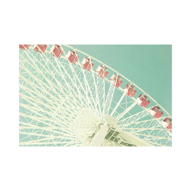 Pink Ferris by Caroline Mint - Wrapped Canvas Print, 66.04 cm H x 45.72 cm W x 1.91 cm D