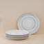 Assiette ronde en porcelaine Paros-Shell Aqua Premium-716431679