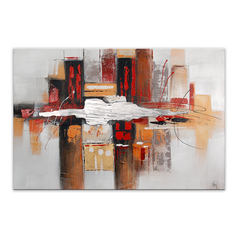 Abstract Metal by E. Ramirez - Wrapped Canvas Painting Print