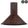 30-in 343-CFM Convertible Vine Embossed Copper Wall-Mounted Range Hood with Carbon Filters
