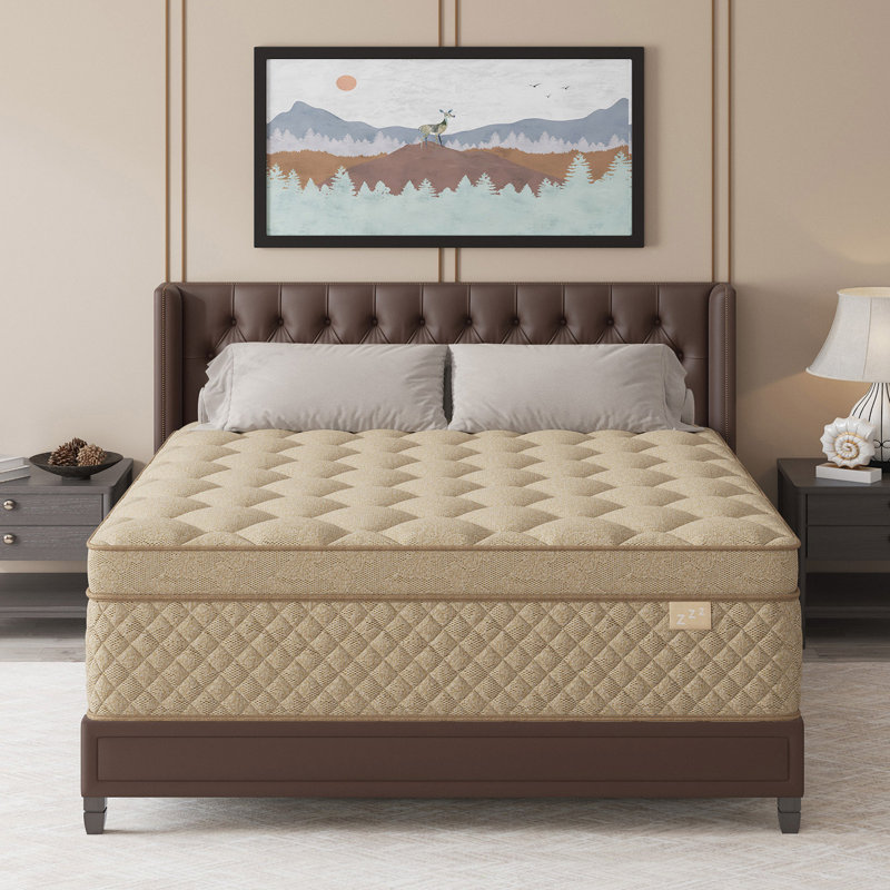 14'' Medium-Firm Hybrid Mattress in a Box – Cooling Gel Memory Foam & Individually Pocket Springs, Motion Isolation, Pressure Relief & Reinforced Edge Support