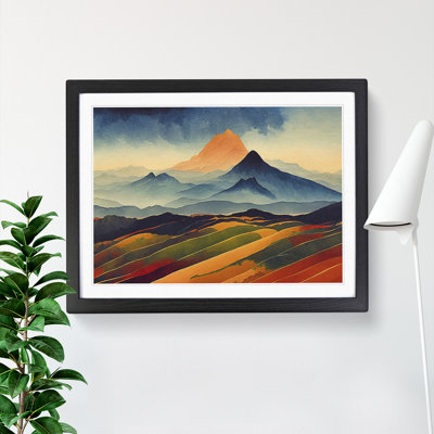 Watercolour Mountain Landscape Vol.3 - Single Picture Frame Print