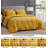 Washed Microfiber 7-Pieces Honeycomb Comforter Set with Sheets-209390768-209390780