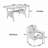 Solid Wood Top Four Leg Dining Set