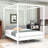 Wood Four Poster Platform Bed-1377929590-1377929585