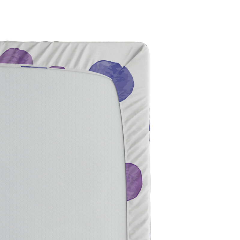 Microfiber Polka Dots Fitted Sheet, Twin XL Fitted Sheet