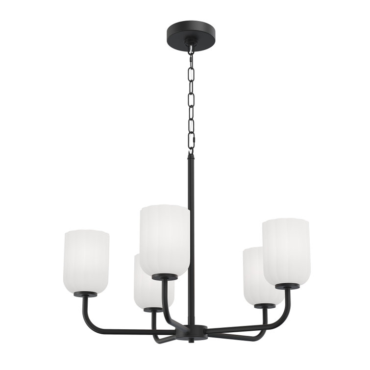 Parkmont Plug & Play 5-Light Chandelier in Transitional and Modern Style-84.14 Inches Tall and 24 Inches Wide