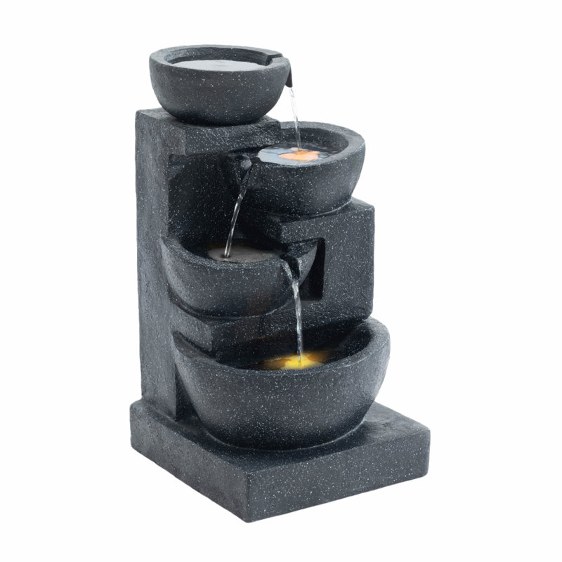 29-Inch LED Outdoor Water Fountain
