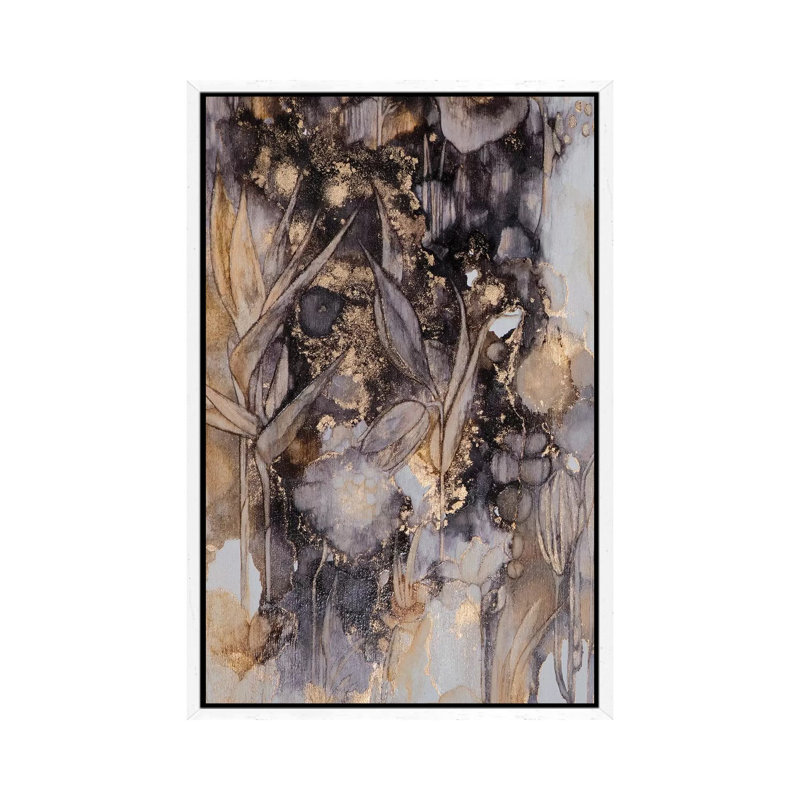 The Watcher by Mishel Schwartz - Painting on Canvas, White Floater Framed, 66.04cm H x 45.72cm W x 3.81cm D