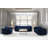 Gagnon Contemporary Chair in Velvet and Brushed Stainless Steel Legs-44585798