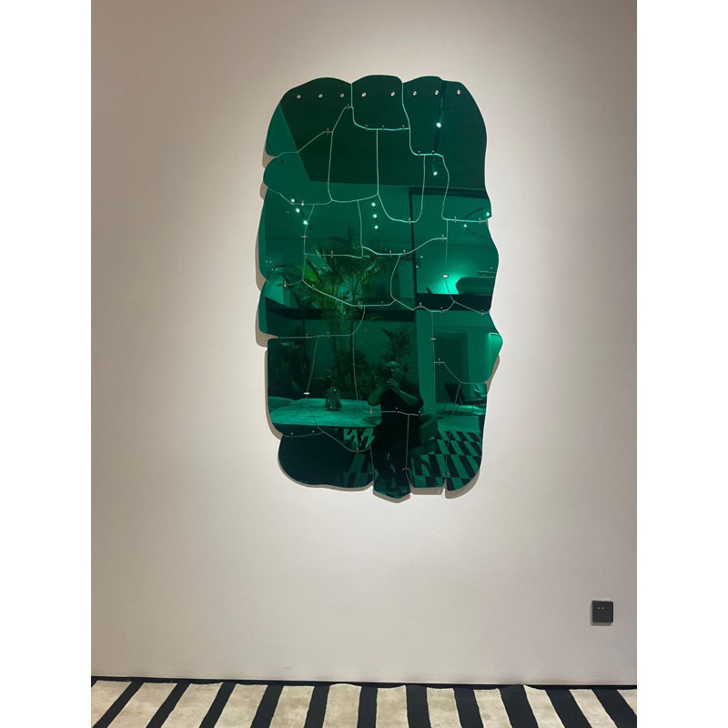 Rectangle Acrylic Mirror, Green