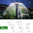 Led Post Top Light with Photocell 60W 8400LM Adjustable CCT 5000K Daylight