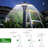 Outdoor LED Post Top Lights with Photocell 80W 11200LM 5000K Daylight