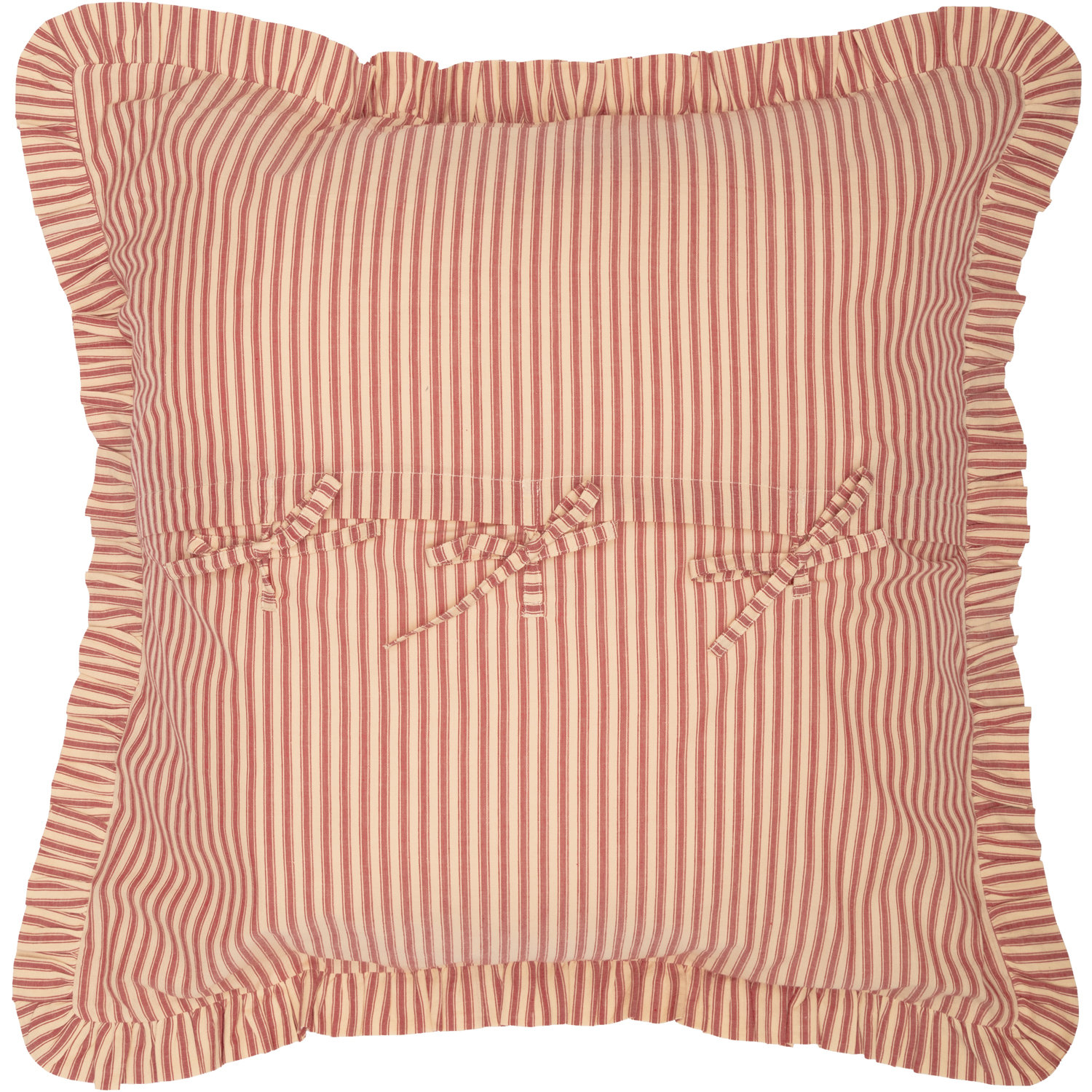 Cotton Shams, Country Red/Dark Tan