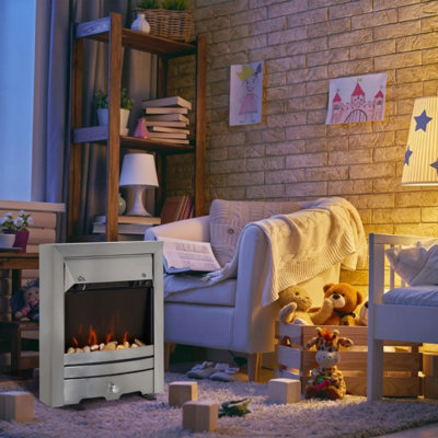 Ashleen Marlow Home Co. 16 cm W Grey Fireplace