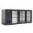72 In. Commercial Back Bar Cooler in With Side Condenser and LED Lighting, 18 Cu. Ft Capacity-112233246