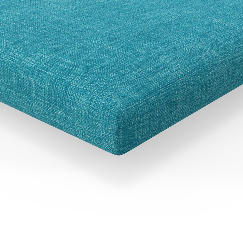 Coussin de chaise à dossier divisé 1 pièce intérieur / extérieur avec attaches Latitude Run®, Bleu clair