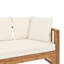 Lit de jour convertible pour terrasse - Bois et eau - Literie d'extérieur au design rustique fait de coussins