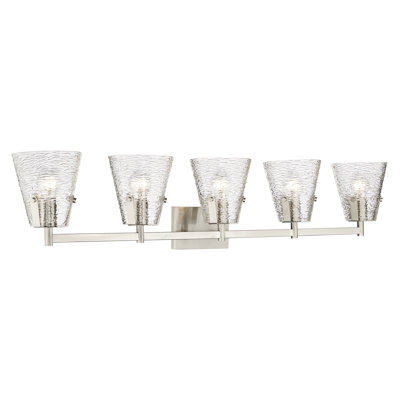 Éclairage pour meuble-lavabo à 5 lumières Baines