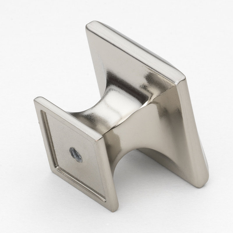 Ensemble de poignées carrées 1 1/4 po Giana Collection, Nickel satiné