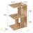 Nikaila 24.4" Tall Narrow End Table with Charging Station and Light-2074767213