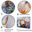 Ensemble de décorations murales «Blue and White Lilies Country Charm II»-107737597-107737601