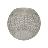 Trendy Woven Rattan Faux Side Table Pop Gray