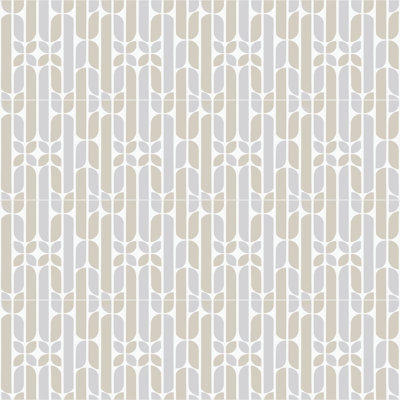 Carrelage pour mur et plancher à motif ciment / béton 8 po x 8 po Cara Cara par Trina Turk