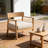 Wood Club Chair With Seat Cushion-390539938