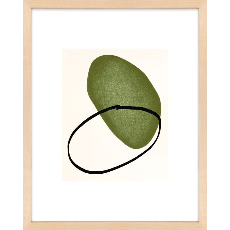 No. 167 Print by Katy Montica, 20" H x 16" W x 1.25" D, Brown Framed Paper