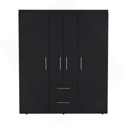 Armoire Elma, Bedroom, Black