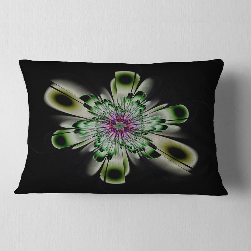 Coussin lombaire en cristal brillant floral