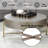 Light Brown & Champagne Finish Coffee Table