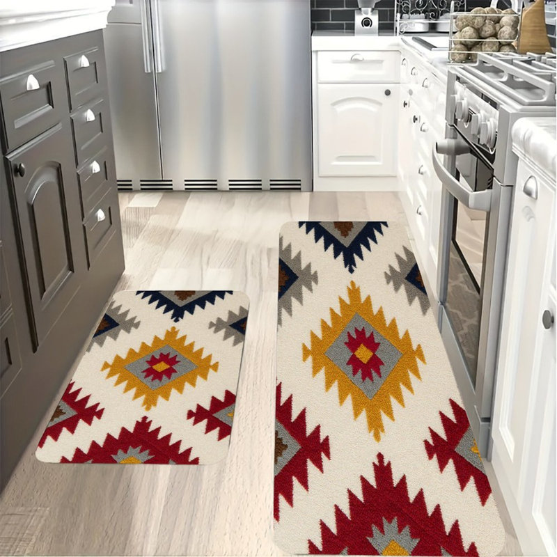 Southwestern Geometric, Kitchen Mats Set of 2