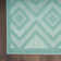 Foundry Select Versatile Diamond Aqua/Teal Indoor/Outdoor Area Rug