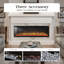 42 Inch Electric Fireplace Recessed And Wall Mounted-685084324
