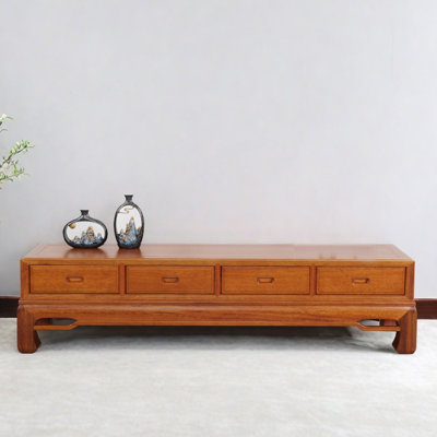 New Chinese-style design solid wood TV cabinet