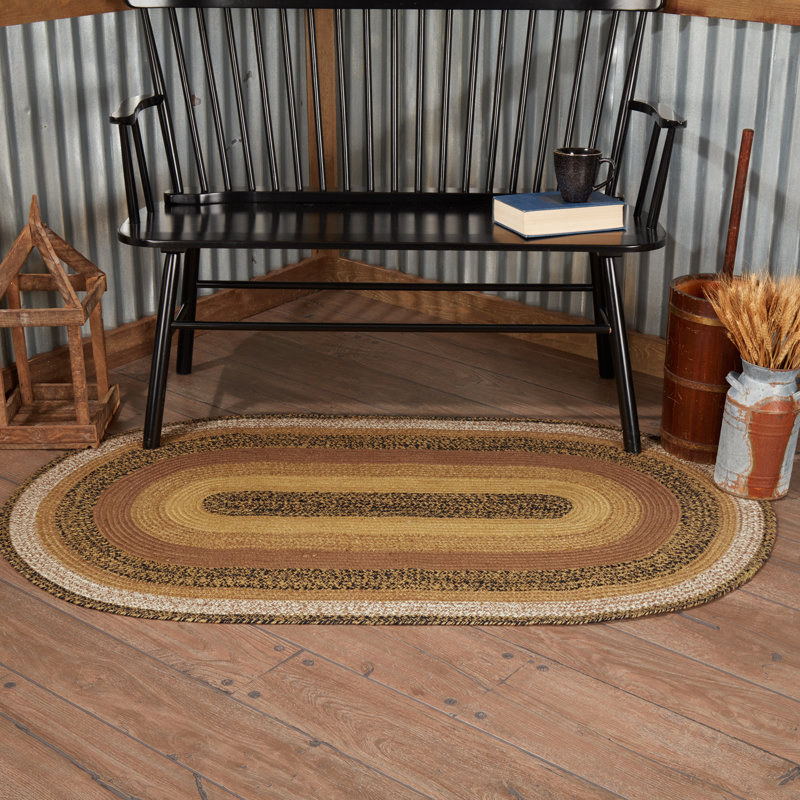 Kettle Grove Geometric Indoor Rug, Oval 3' x 5'